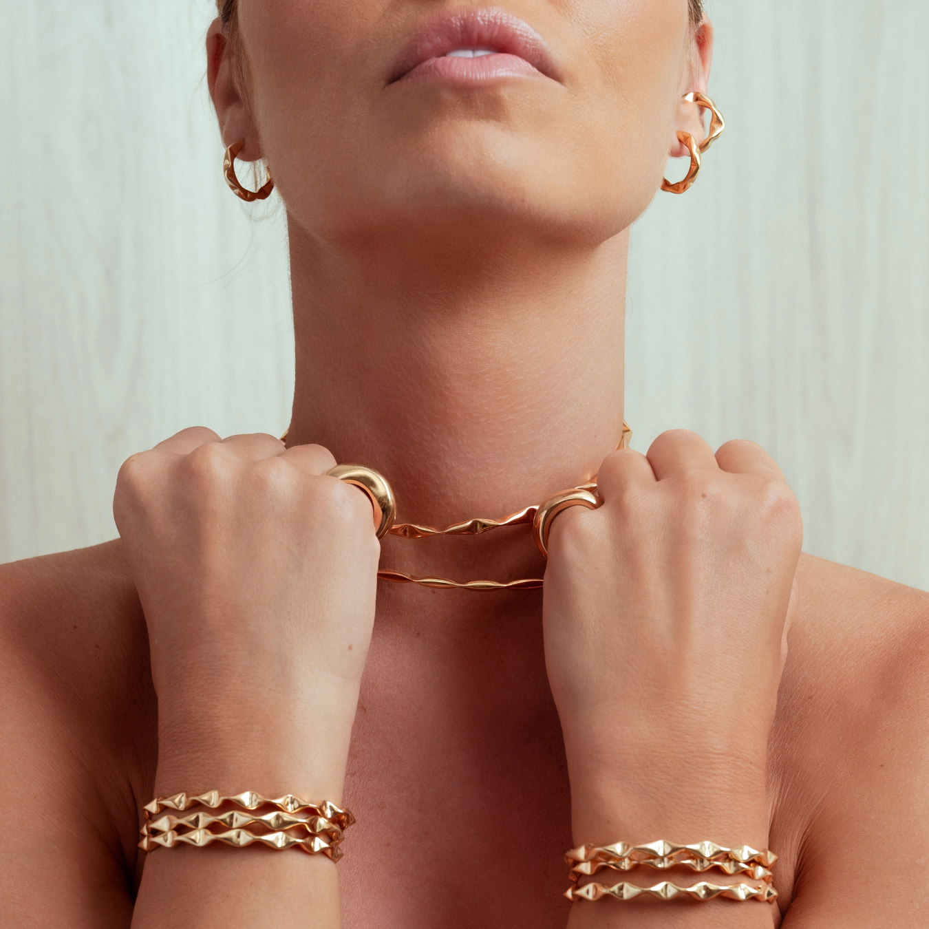 Sabrina Gold Choker-1