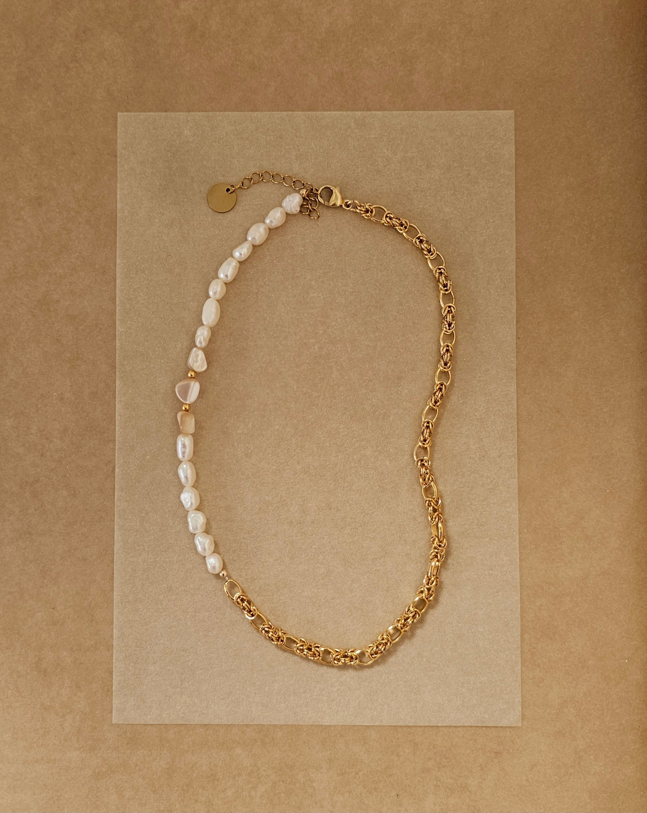 Collier bi-matière Ash-1